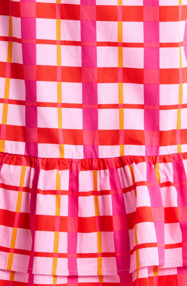 SUGARLIPS Darvy Check Shift Minidress, Alternate, color, Pinks-Orange
