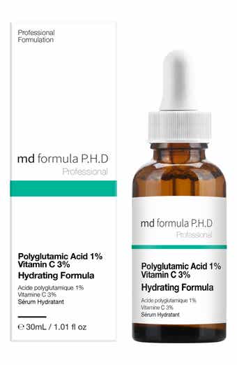MD FORMULA Hydrating Serum with Polyglutamic Acid & Vitamin C