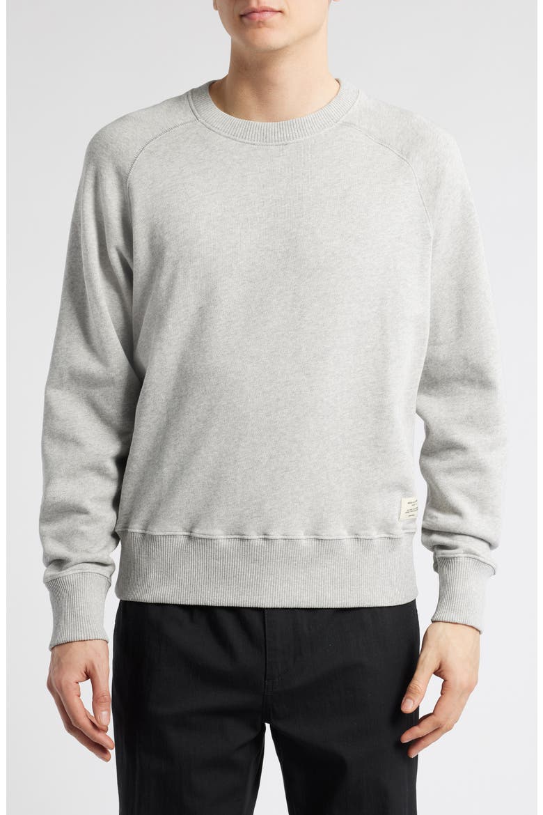 Retro Fleece Lightweight Sweatshirt, Main, color, GREY MELANGE