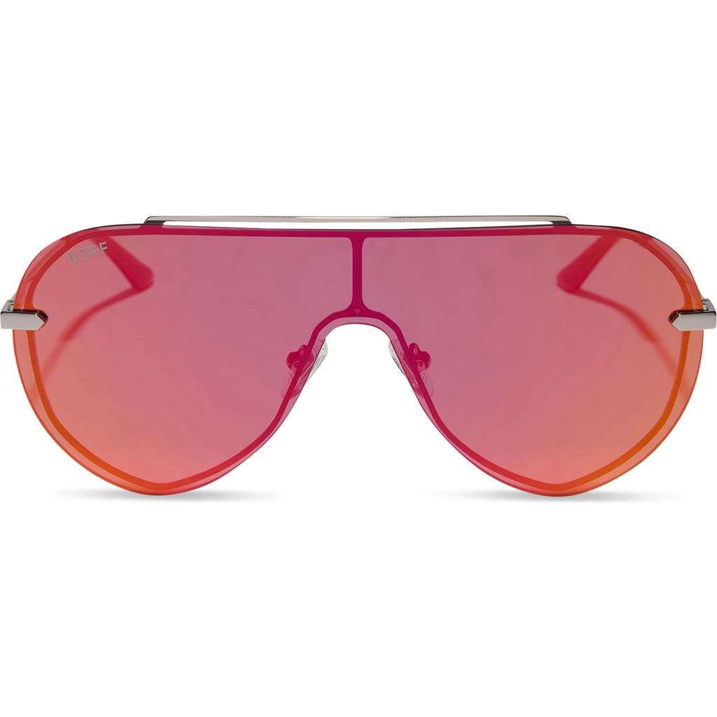 Diff Imani 139mm Gradient Shield Sunglasses In Pink