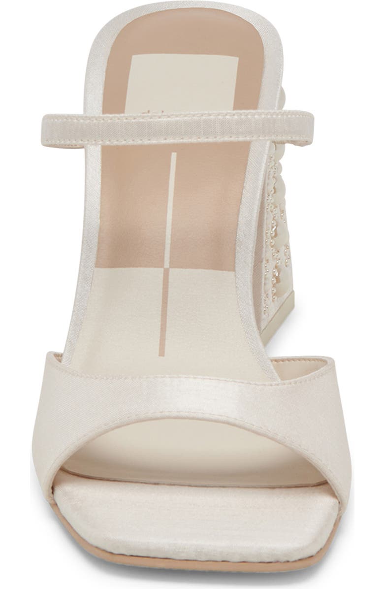 Dolce Vita Jemmy Imitation Pearl Slide Sandal, Alternate, color, Vanilla Silk