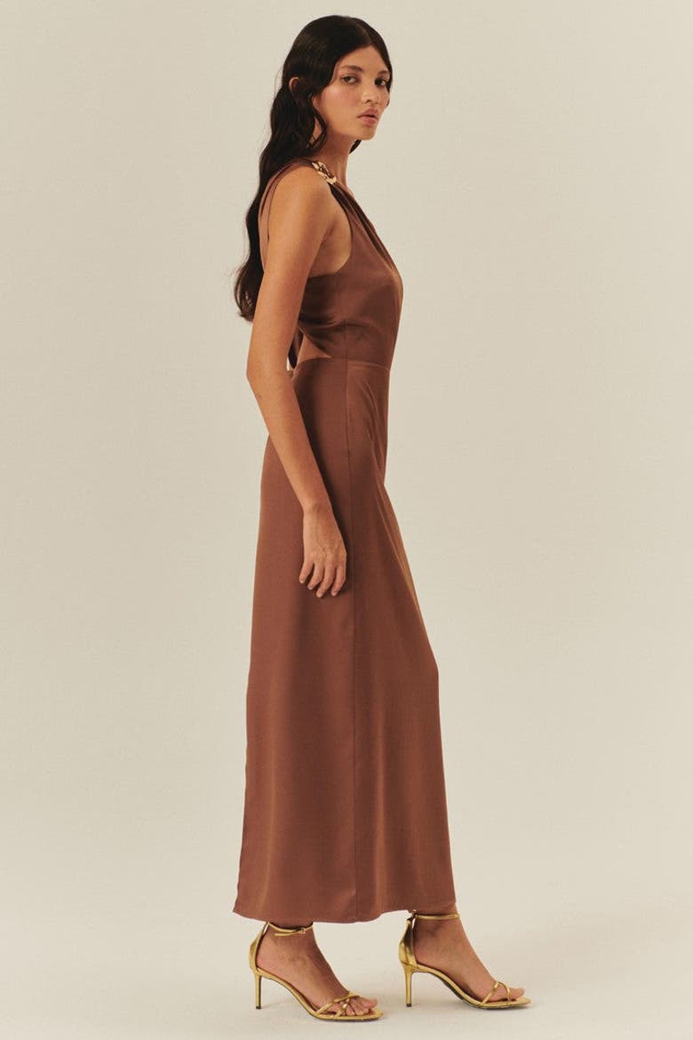 Zariah Maxi Dress, Alternate, color, BROWN