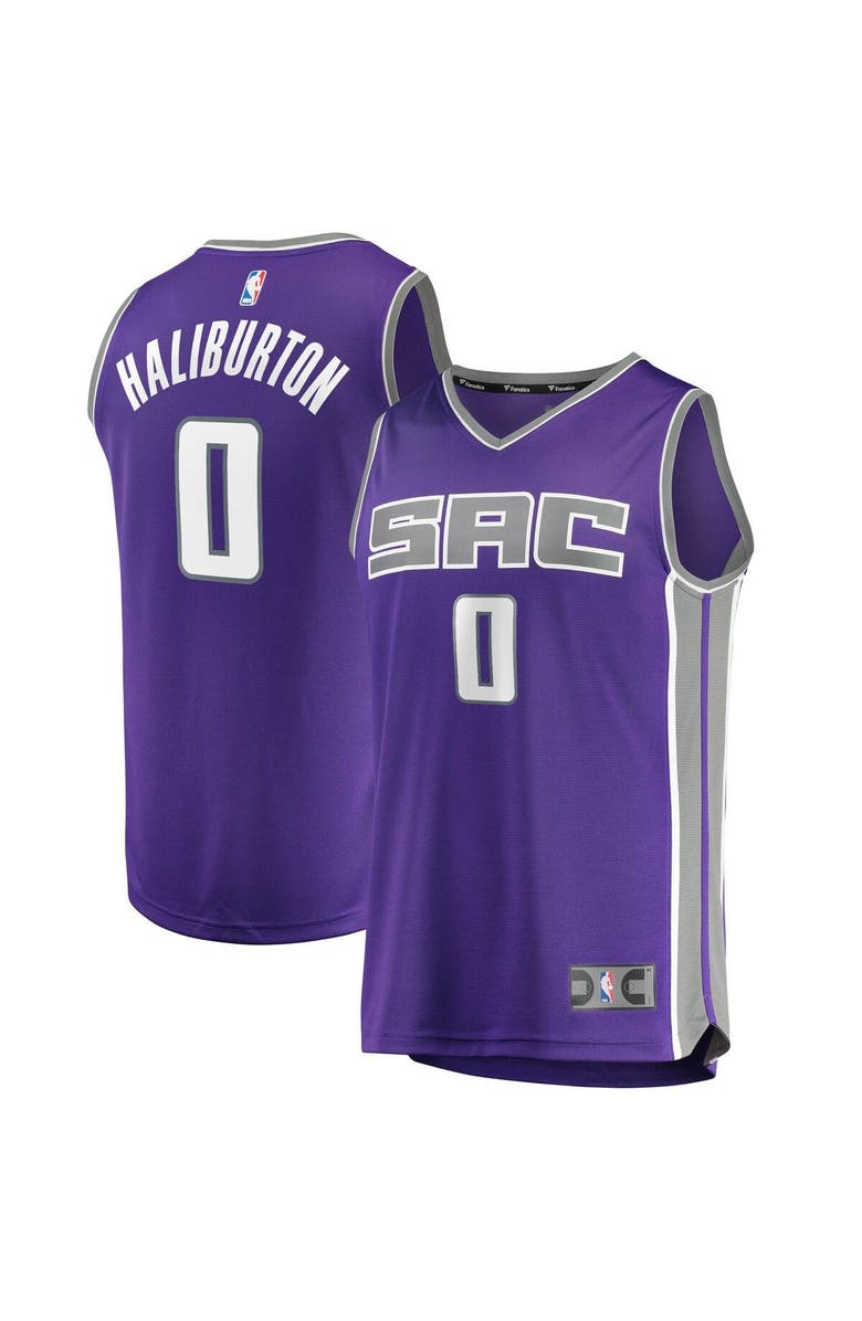 FANATICS Youth Fanatics Branded Tyrese Haliburton Purple Sacramento Kings 2020 NBA Draft First Round Pick Fast Break Replica Jersey - Icon Edition, Alternate, color, 