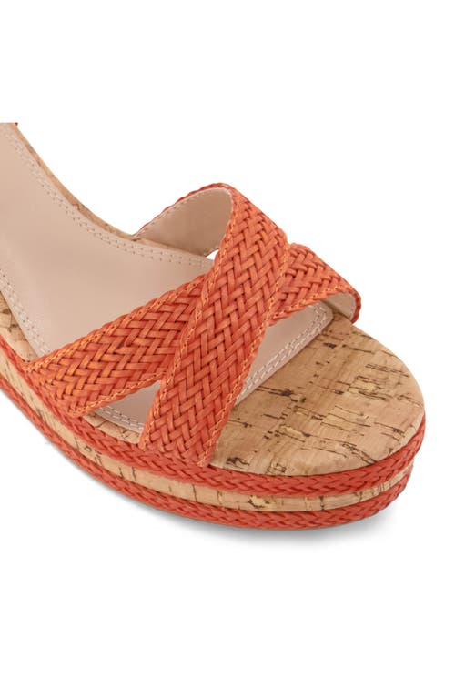 Dune London Kelsia Wedge Sandal In Orange