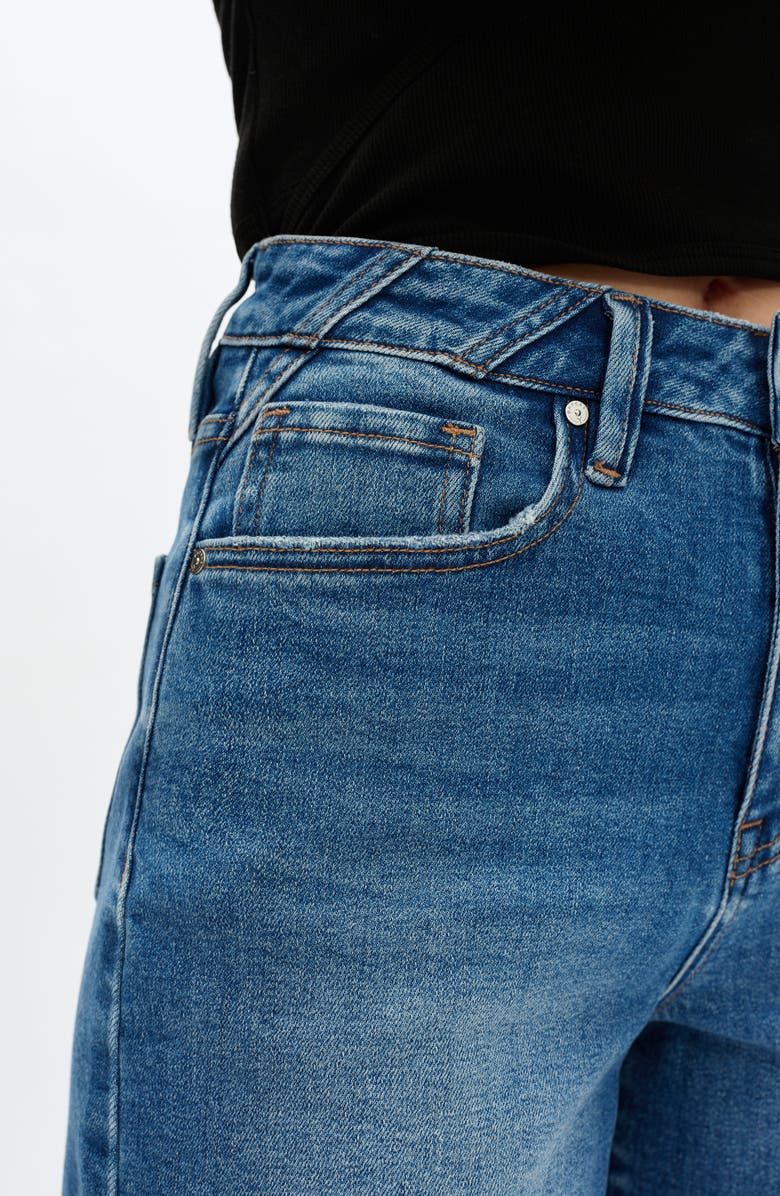 Bayeas Valentine High Waist Cutoff Denim Shorts, Alternate, color,