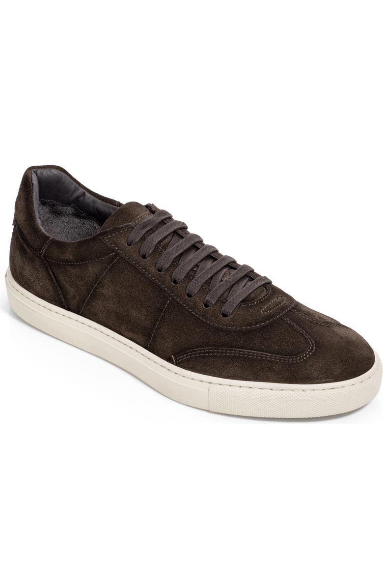 TO BOOT NEW YORK Wilton Suede Low Top Sneaker, Main, color, Dark Brown