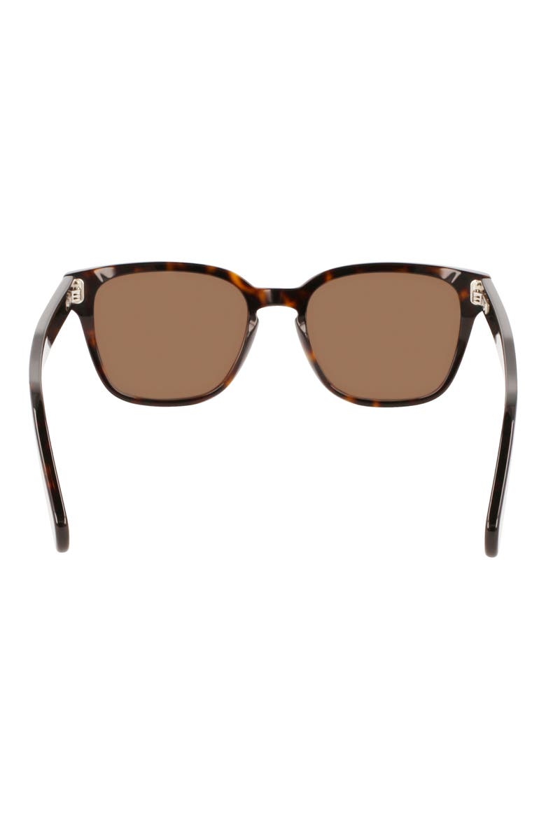 Gancini 55mm Rectangular Sunglasses, Alternate, color, TORTOISE