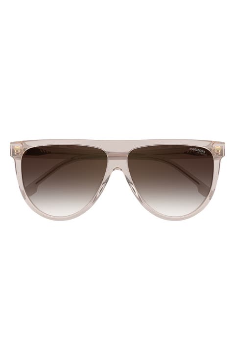 60mm Gradient Flat Top Sunglasses