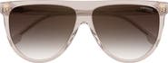 Carrera Eyewear 60mm Gradient Flat Top Sunglasses