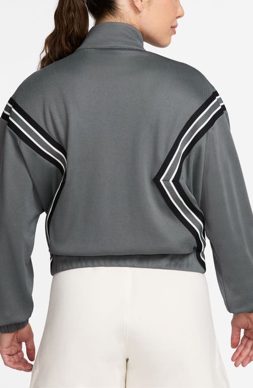 Jordan Brooklyn Track Jacket In Gray