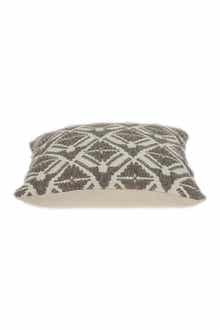 Karim Transitional Beige Throw Pillow