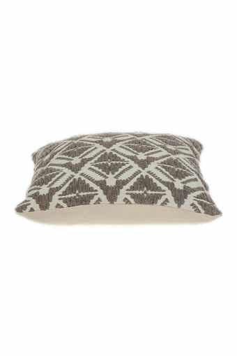 Karim Transitional Beige Throw Pillow