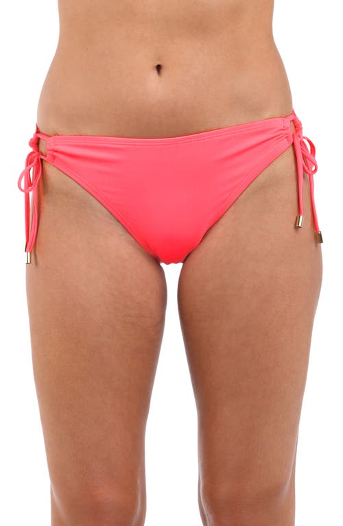 La Blanca Island Goddess Adjustable Hipster Bikini Bottoms In Coral Reef