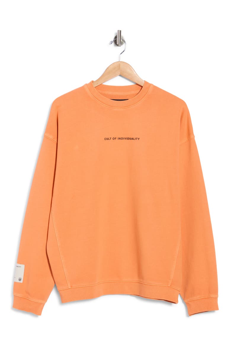 Logo Graphic Sweatshirt, Main, color, ORANGE