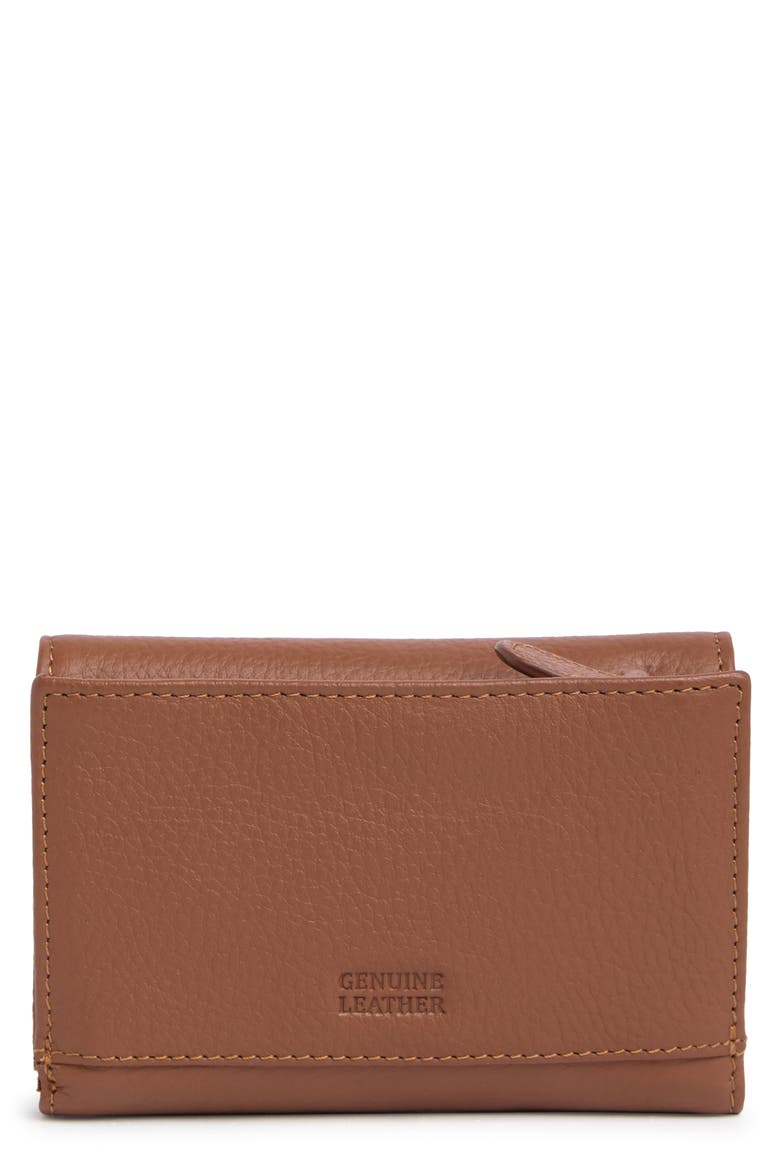 Rio Indexter Trifold Leather Wallet, Main, color, OGNAC
