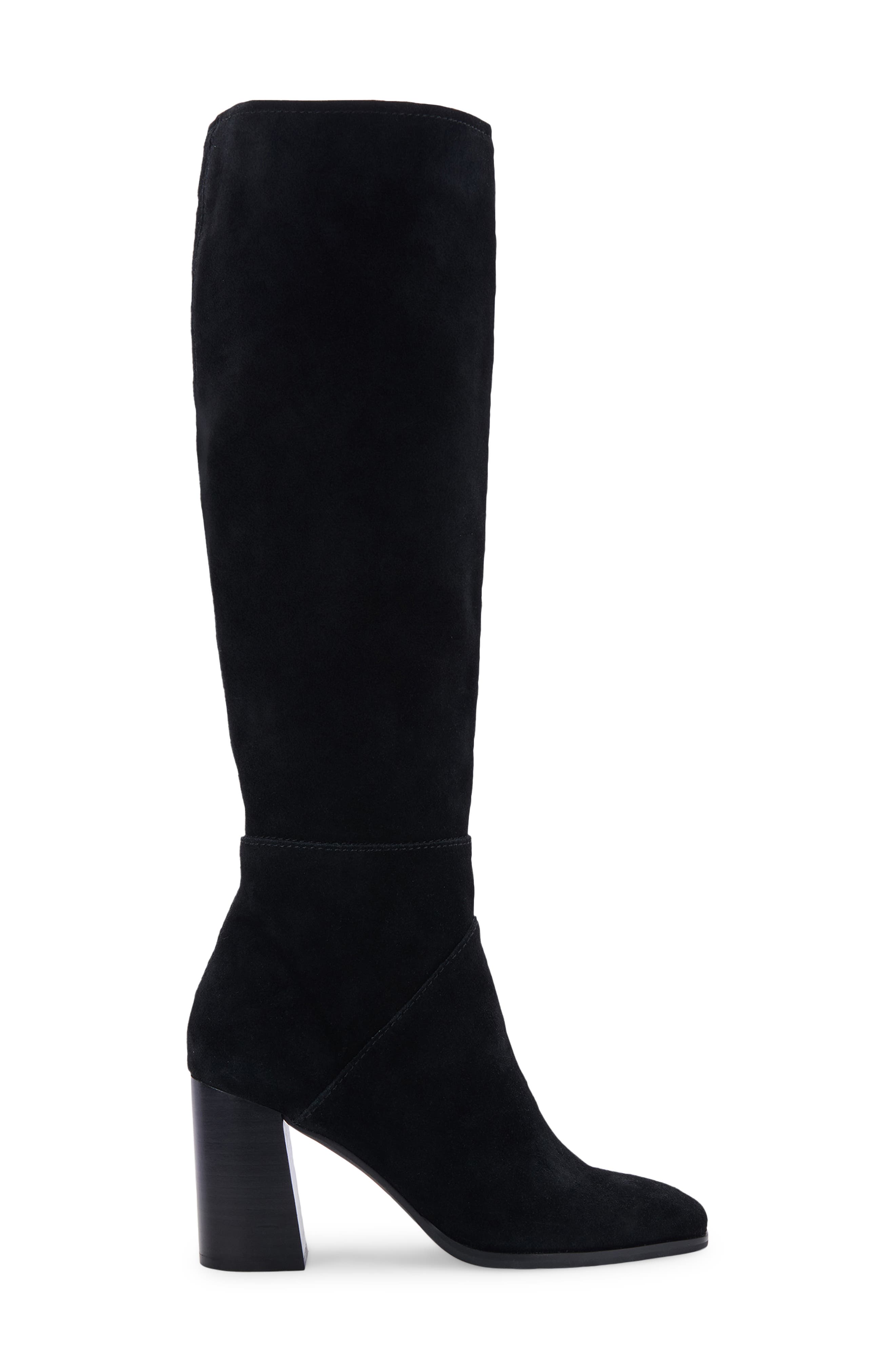 Fynn Knee High Boot, Alternate, color, BLACK SUEDE