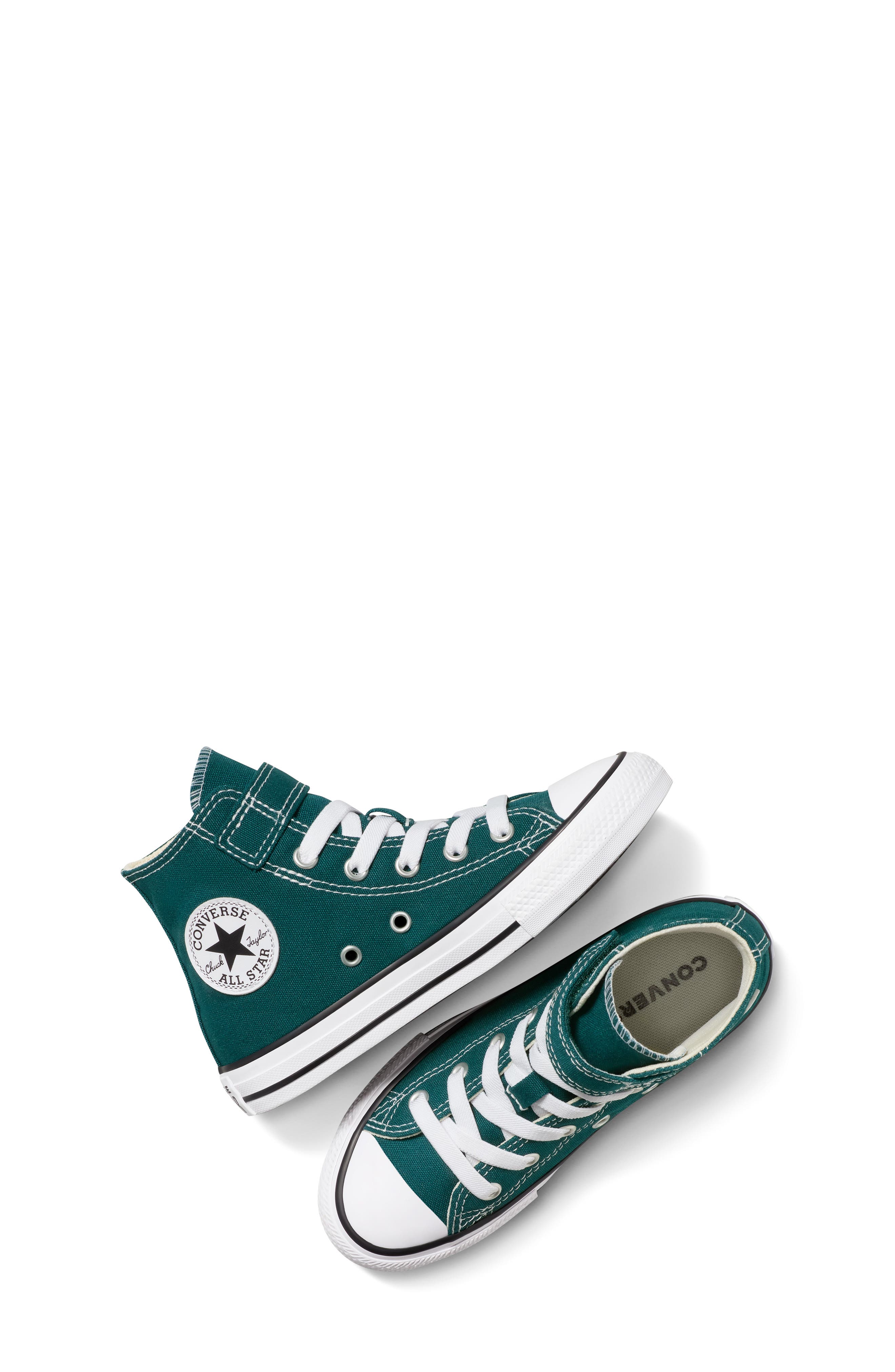 Converse Kids' Chuck Taylor All Star Easy On Canvas High Top Sneaker, Alternate, color, Darkly Jaded