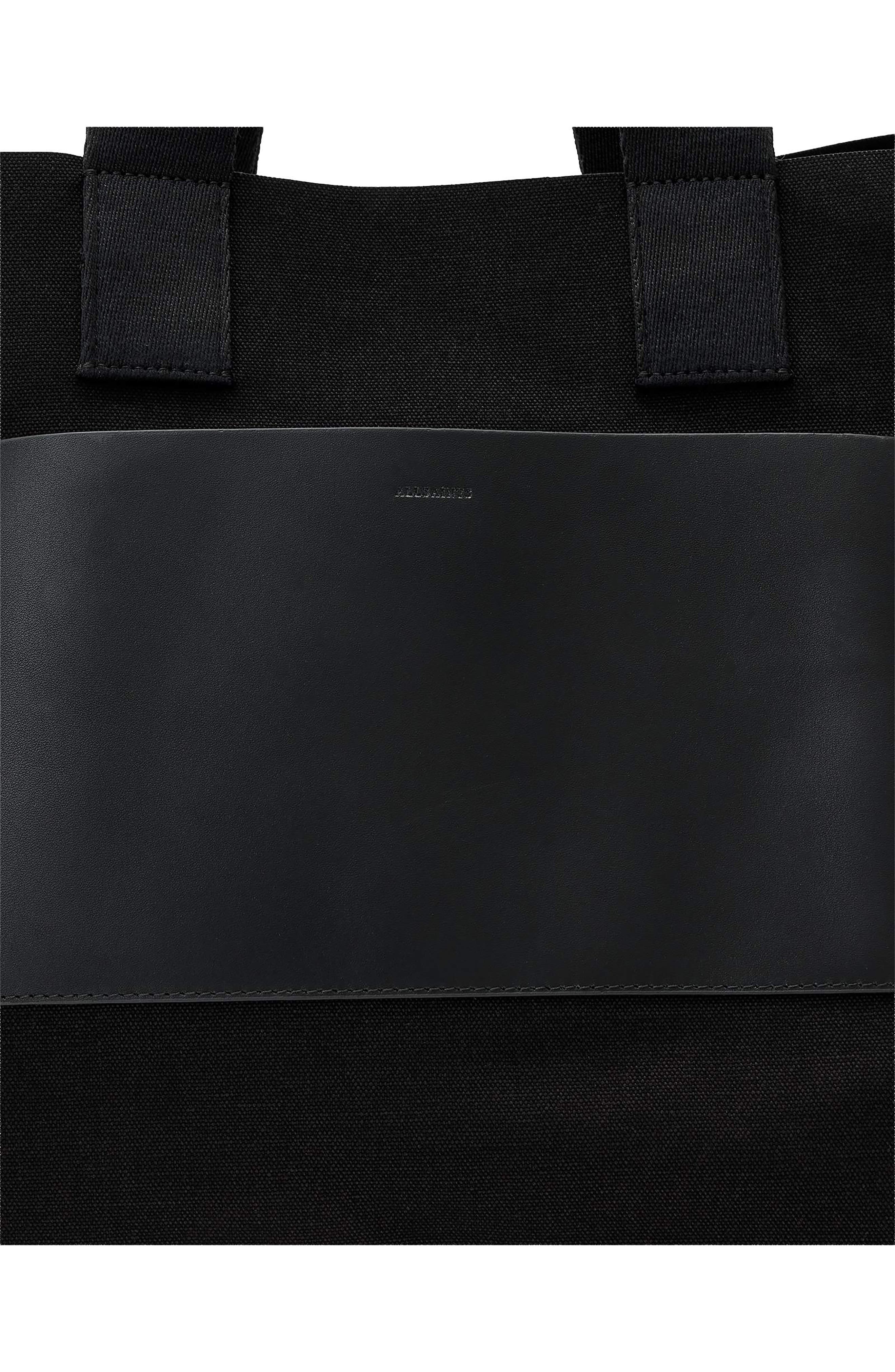 Lutece Canvas Tote, Alternate, color, BLACK