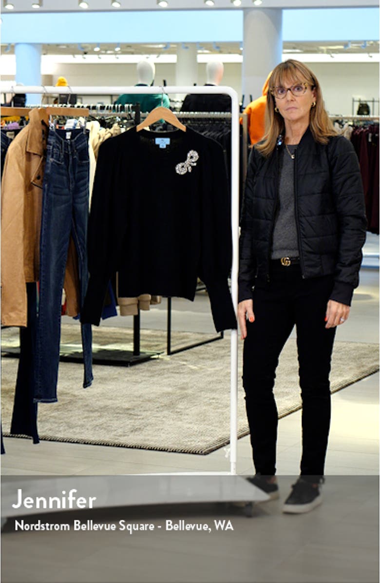 Rhinestone Bow Appliqué Sweater, sales video thumbnail