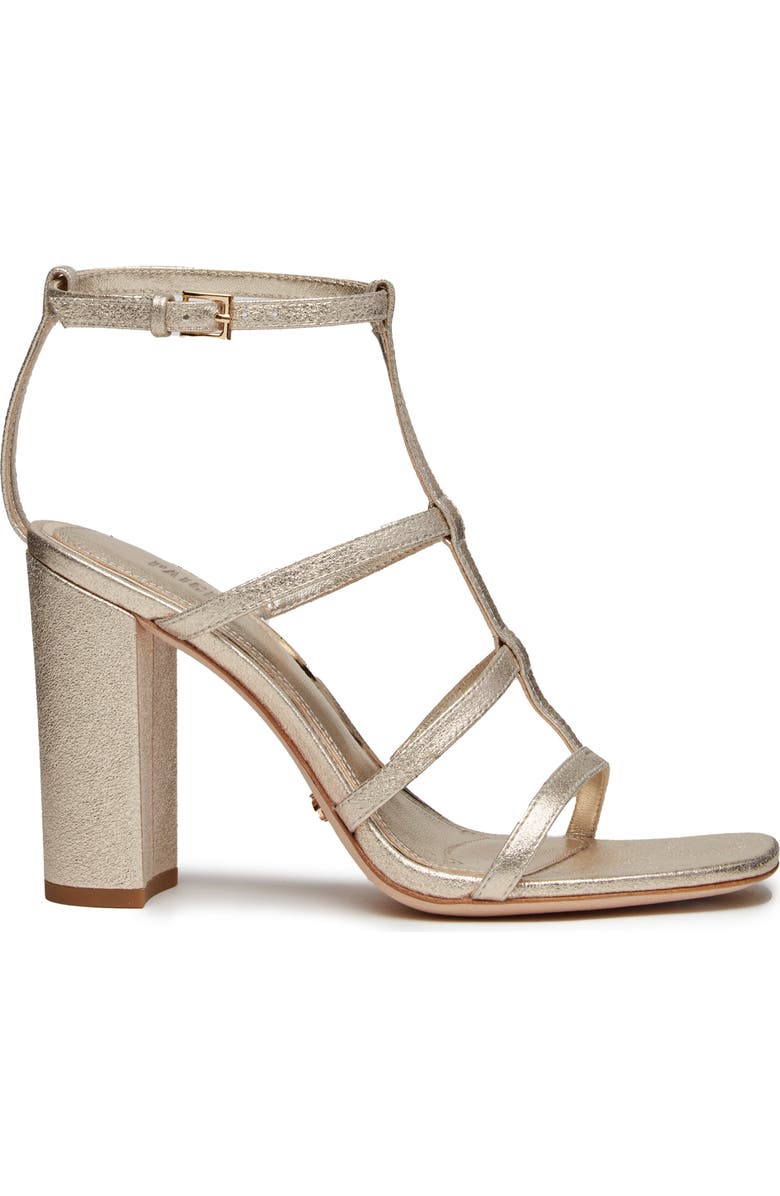 PAIGE Scarlet Ankle Strap Sandal, Alternate, color, Light Gold