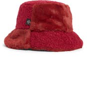Nanette Lepore Faux Fur Mixed Media Bucket Hat
