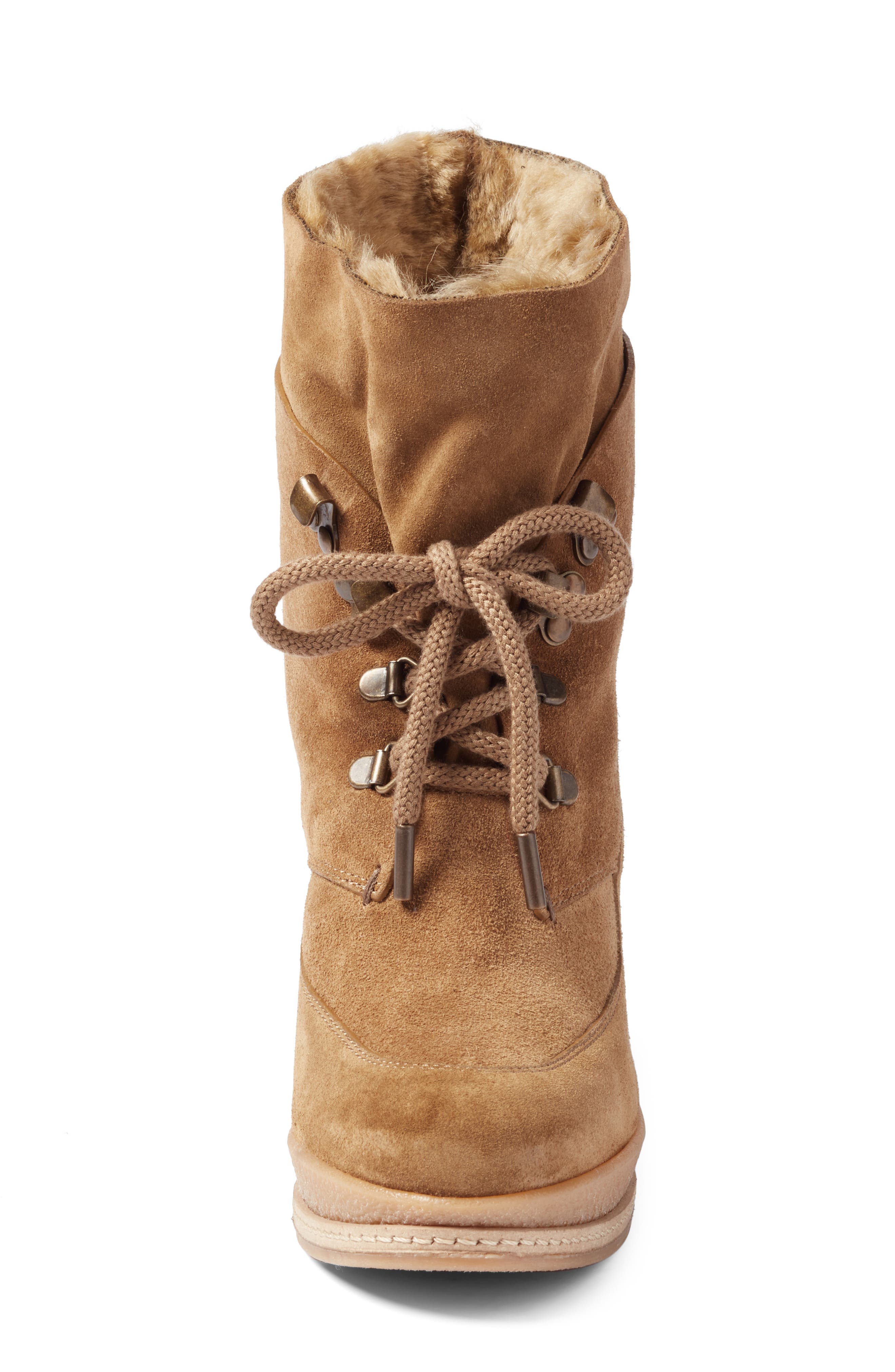 Mack Platform Wedge Bootie, Alternate, color, KHAKI