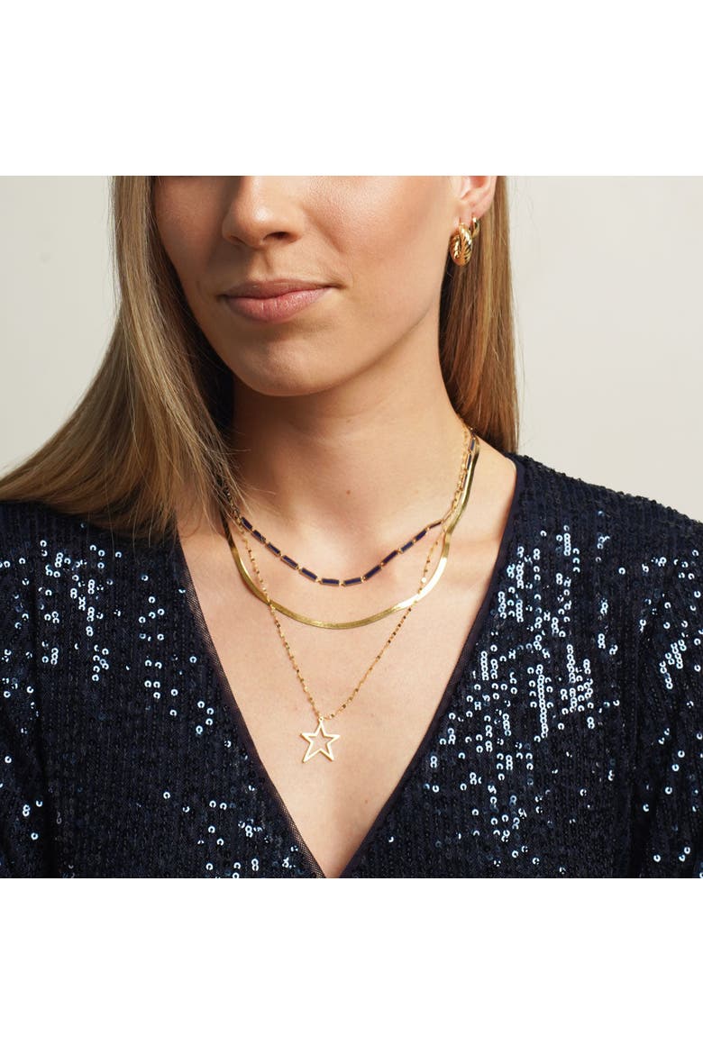 Lapis Bar Necklace, Alternate, color, Lapis