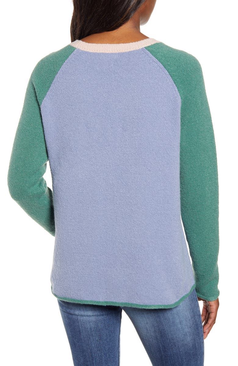 Caslon<sup>®</sup> Colorblock Sweater, Alternate, color, 