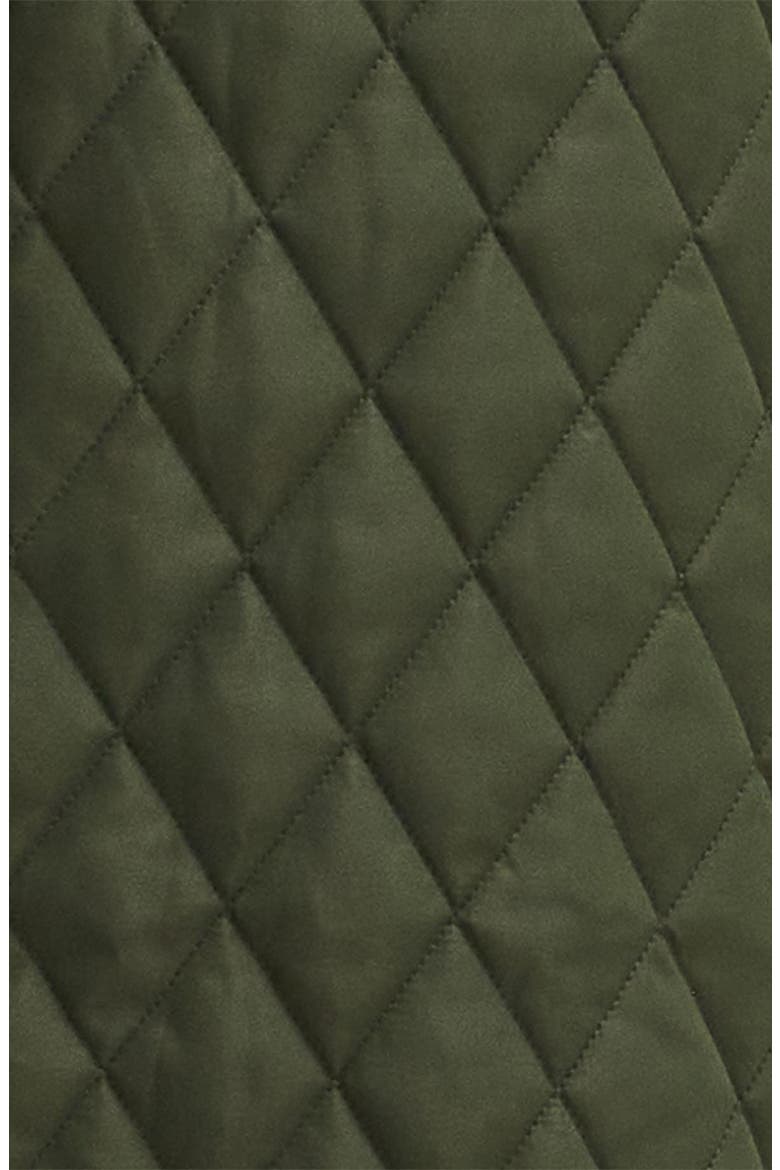Tulip Corduroy Trim Quilted Coat, Alternate, color, OLIVE