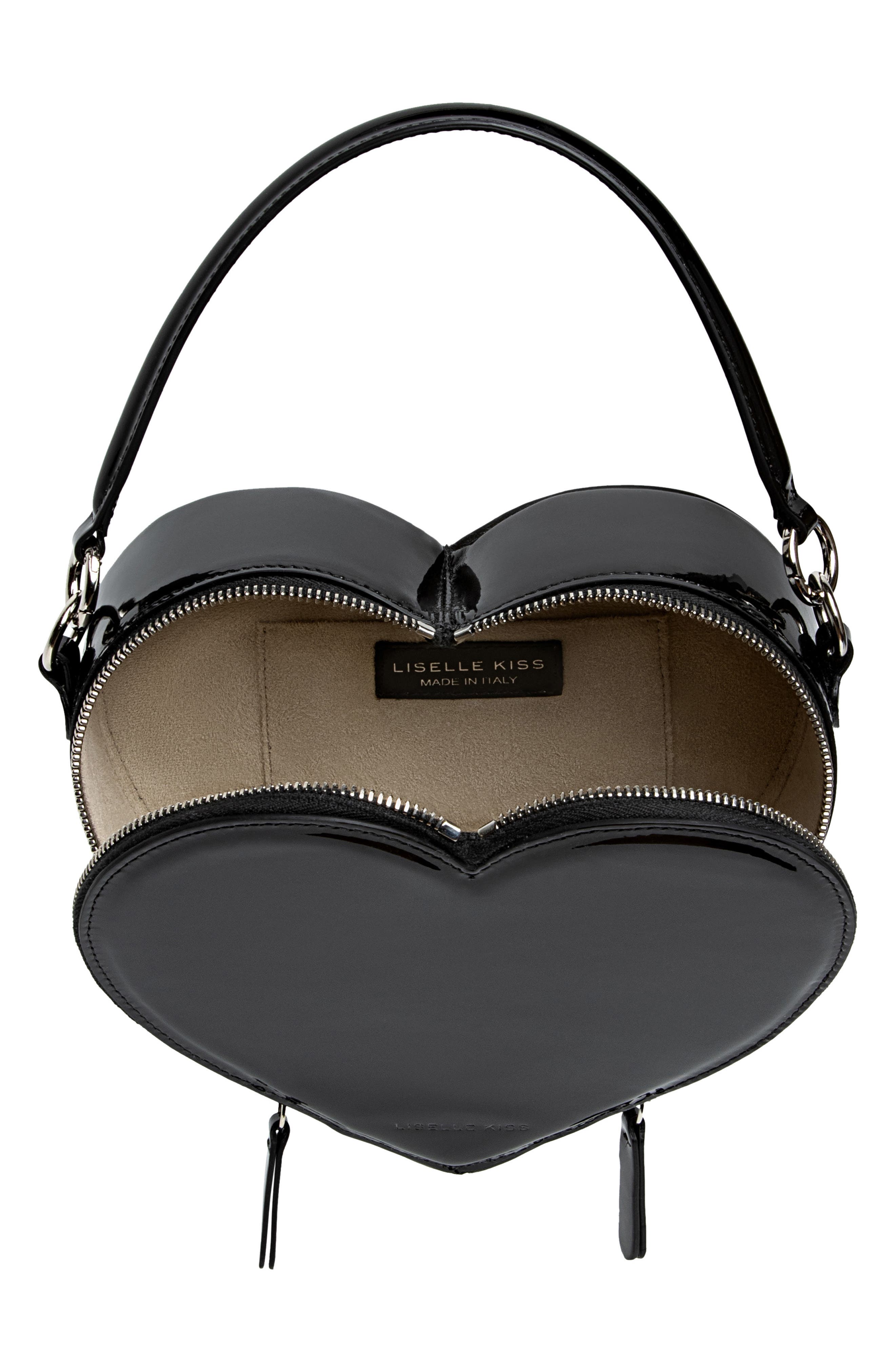 LISELLE KISS Harley Faux Leather Heart Crossbody Bag, Alternate, color, 