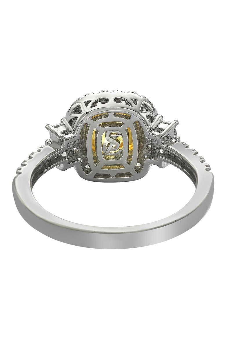 Yellow CZ Engagement Ring, Alternate, color, YELLOW