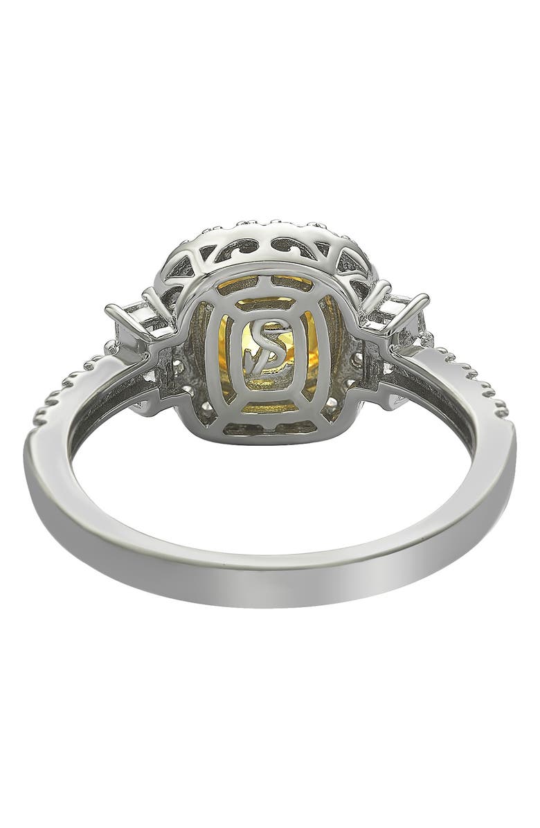 SUZY LEVIAN Yellow CZ Engagement Ring, Alternate, color, Yellow