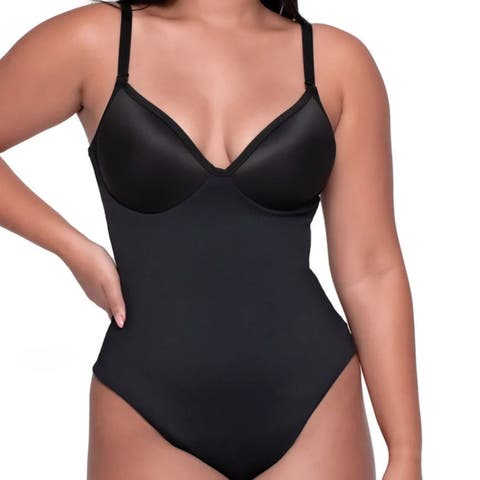 X Yahaira Shapewear Cupped Full Bodysuit Triple Tummy Layer