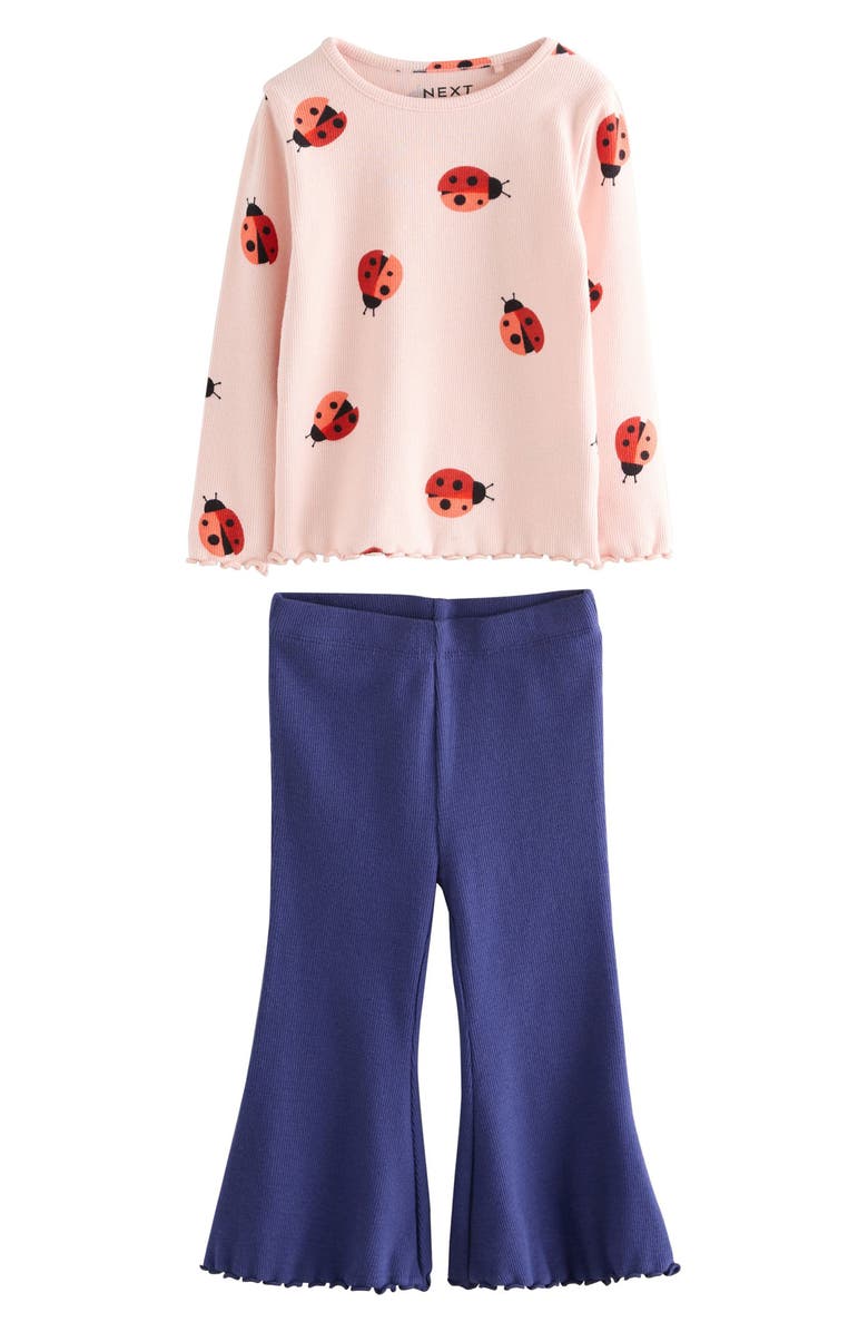 NEXT Kids' Assorted 6-Pack Long Sleeve T-Shirts & Leggings Set, Alternate, color, Blue