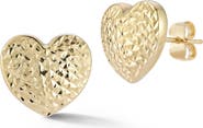 Ember Fine Jewelry 14k Gold Heart Stud Earrings