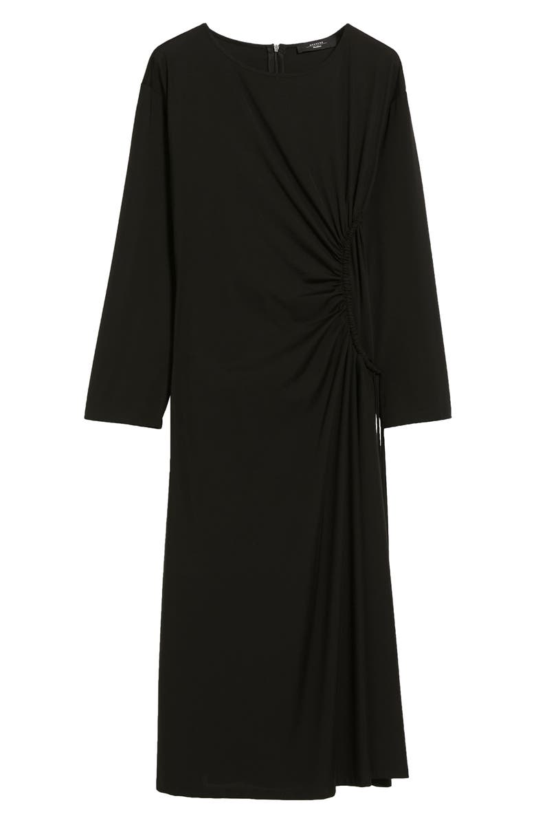 Weekend Max Mara Romania Ruched Long Sleeve Jersey Midi Dress, Alternate, color,
