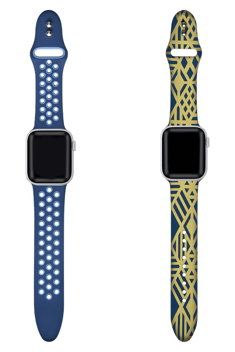 Assorted 2-Pack Silicone Apple Watch® Watchbands, Alternate, color, ASSORTED