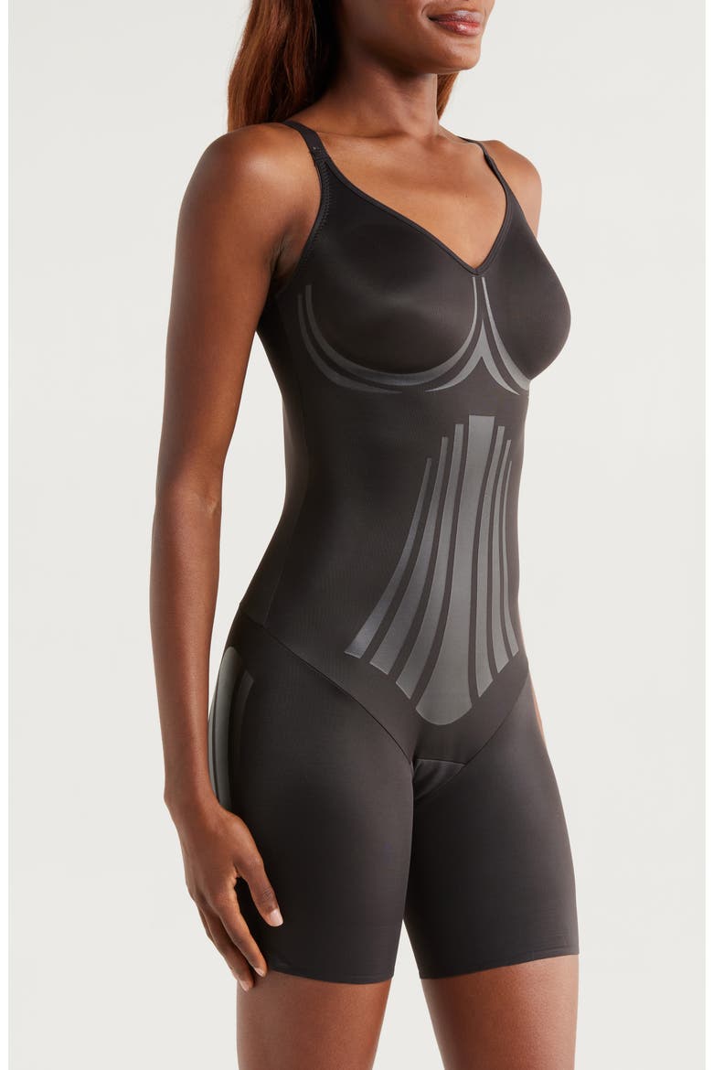 Modern Miracle Shaping Bodysuit, Alternate, color, BLACK