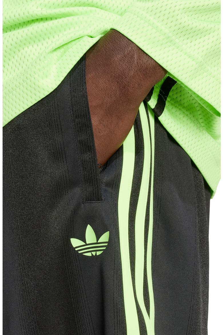 Adicolor Recycled Polyester Jacquard Shorts, Alternate, color, BLACK/SIGG
