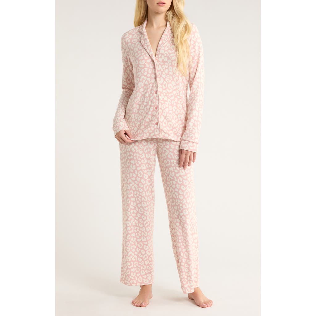 Nordstrom Brushed Hacci Pajamas In Pink
