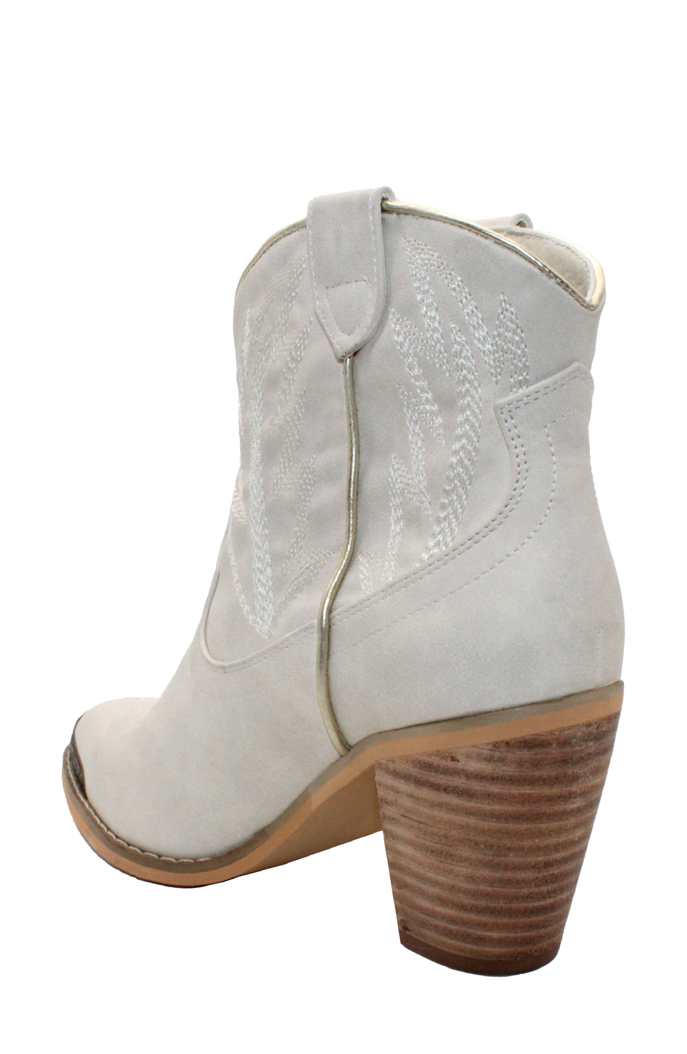 Very Volatile Taylor Metal Toe Western Boot, Alternate, color, Off White