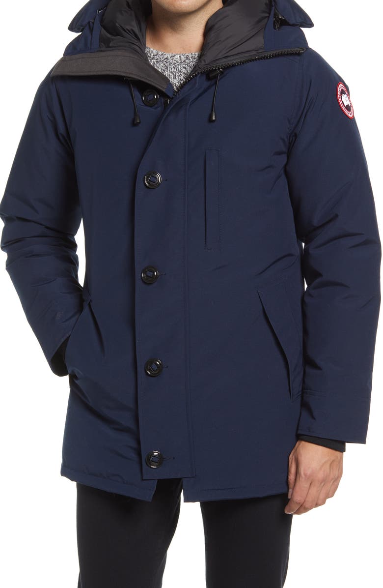Canada Goose Men's Chateau Slim Fit 625 Fill Down Parka, Alternate, color, Atlantic Navy