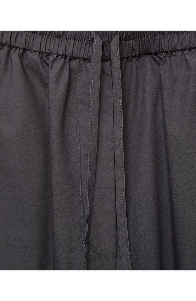 MANGO Cotton Crop Pants, Alternate, color, Charcoal