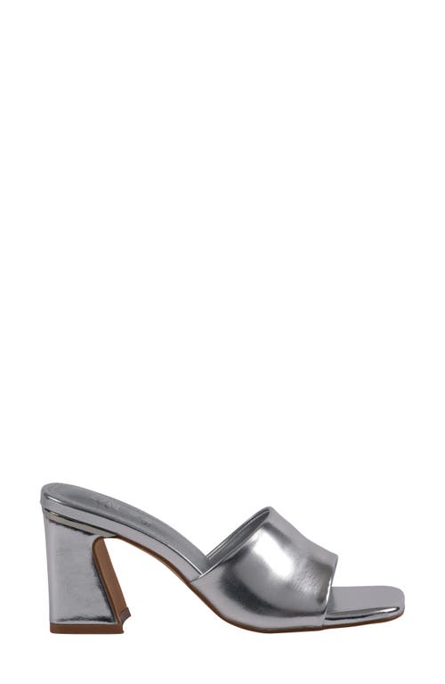 Gc Shoes Women's Soho Square Toe Block Heel Dress Sandals In Silver