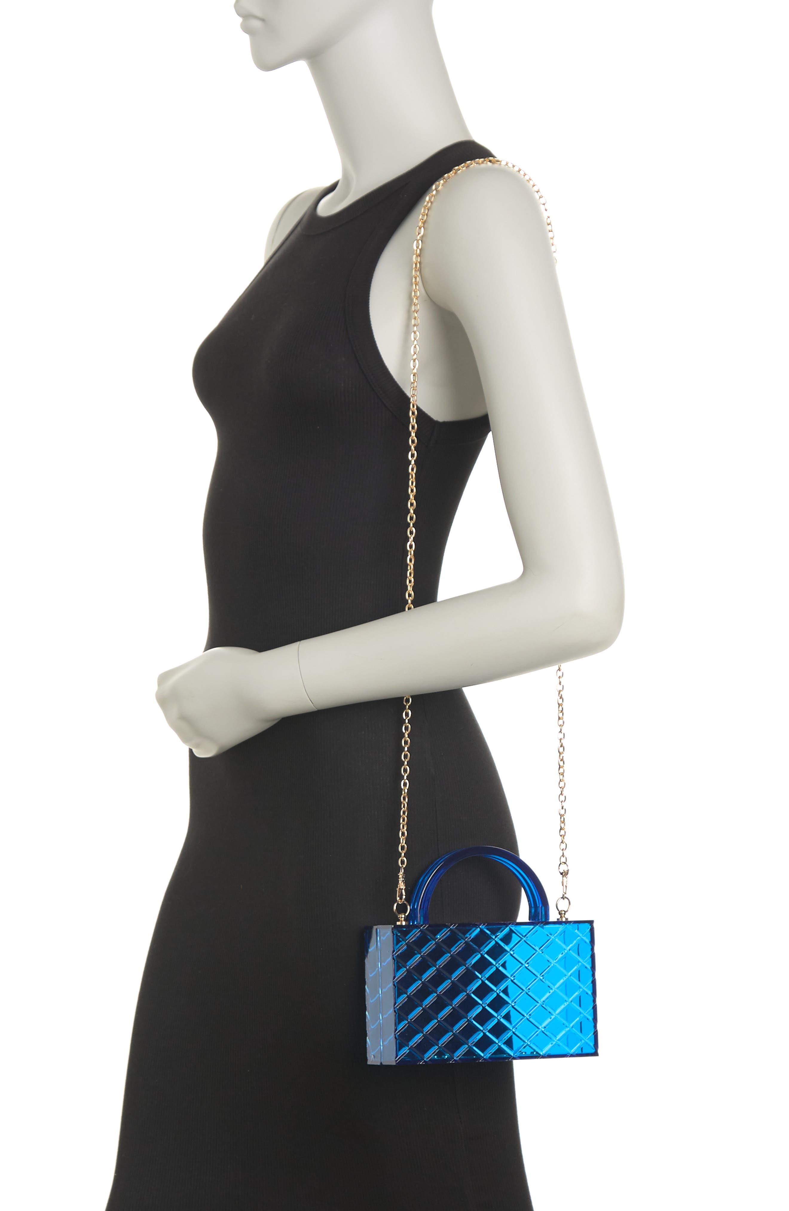Stallion Evening Bag, Alternate, color, BLUE