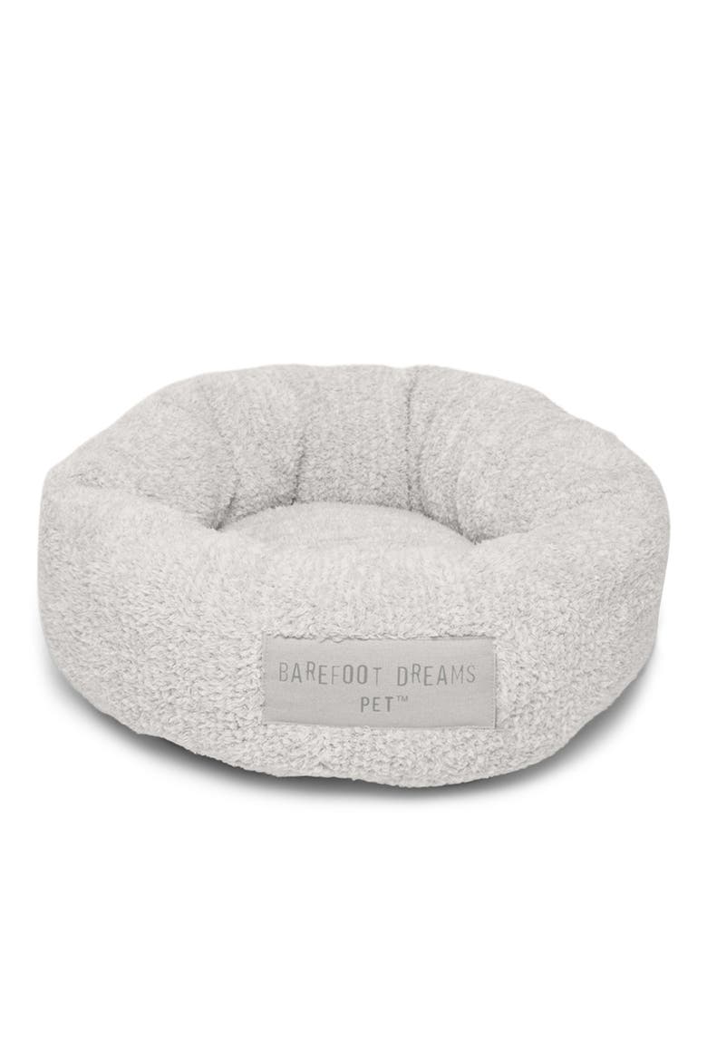 CozyChic® Round Pet Bed, Main, color, PEARL-SILVER