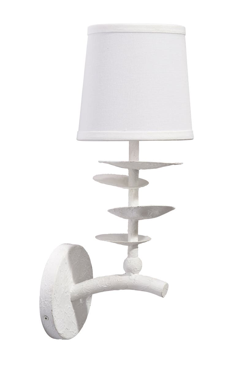 JAMIE YOUNG Petal 1-Light Wall Sconce, Alternate, color, White