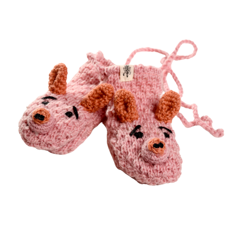 Crochet Piggy Mittens