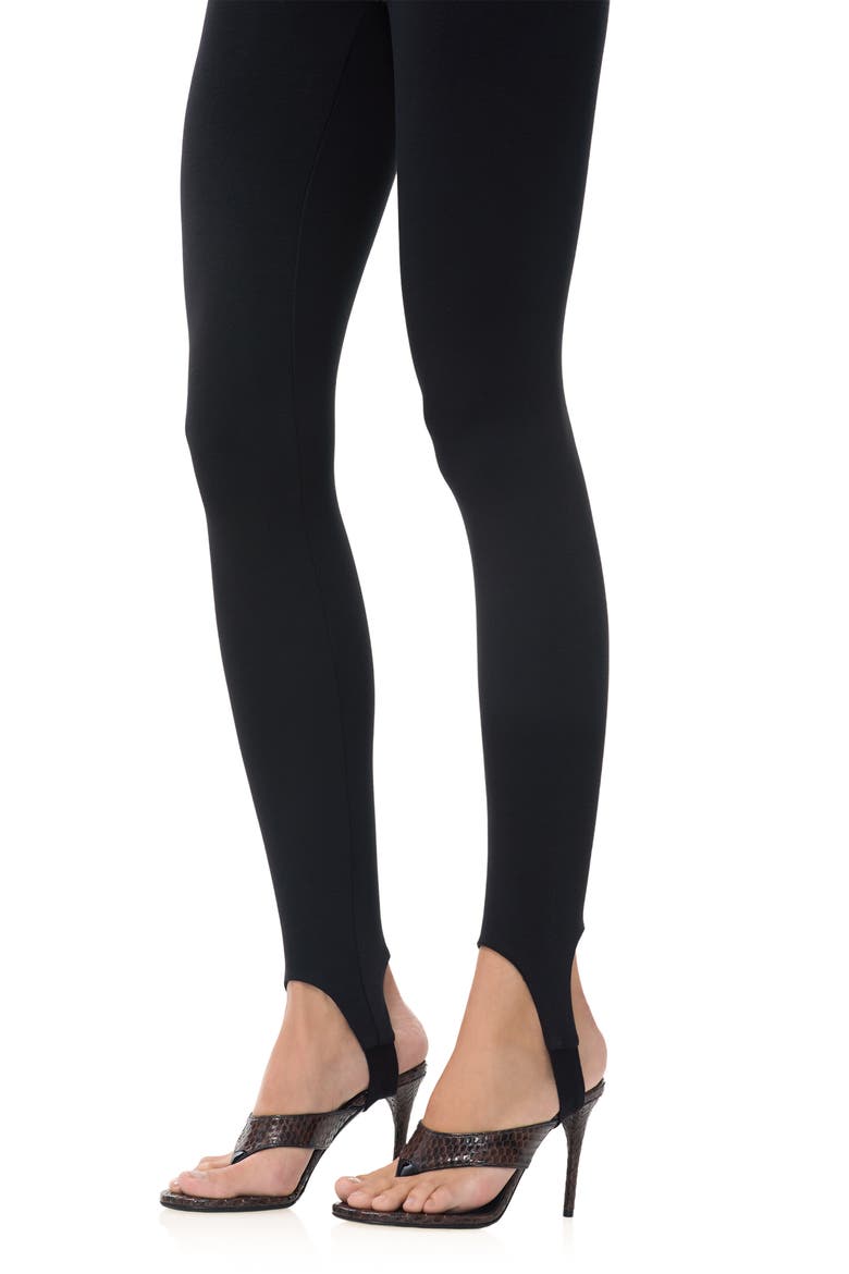 Jasmine Stirrup Pants, Alternate, color, NOIR