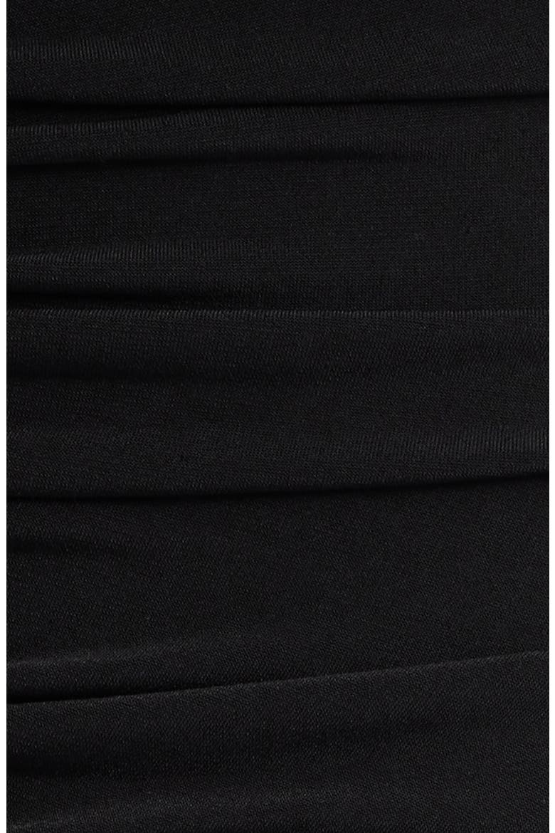 Ity Asymmetric Tiered Ruffle Halter Minidress, Alternate, color, BLACK